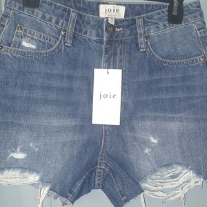 Joie Distressed Denim Shorts